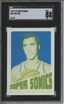 1972 Topps #34 Jim Fox 9 card progressive proof.